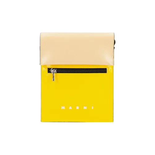 MARNI Tribeca Полиэстер Сумка через плечо Сумка на плечо Мужская Желтая