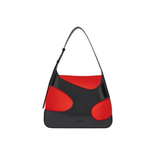 Ferragamo Сумка-хобо сумка сумка через плечо большая женская с панелями из кожи и холста