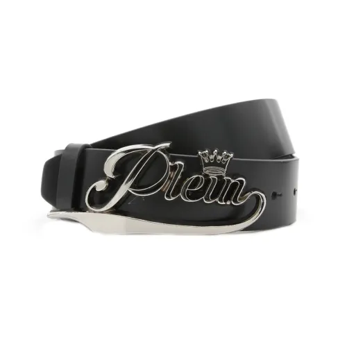 PHILIPP PLEIN Ремни из коровьей кожи, черные, мужские