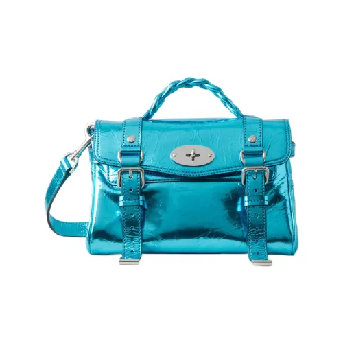 Mulberry Alexa Коровья кожа кожаная сумка сумка через плечо сумка через плечо мини женская синяя