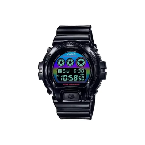 CASIO G Squad Series Кварцевый механизм Смольный ремешок Часы 44 мм и больше Мужской Черный DW 6900RGB 1