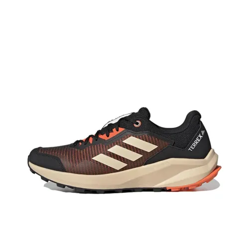 adidas Terrex Trail Rider Shock Absorbers Противоскользящие Устойчивые к истиранию Низкий Топ Беговые кроссовки Мужские Черный Красный Белый