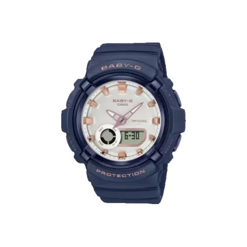 CASIO Baby G Collection Кварцевый механизм Смольный ремешок Женские часы Белый циферблат BGA 280BA 2A
