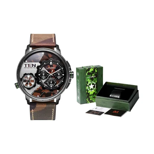 Linmira Мужские часы Кварцевый механизм Естественная кожа Ремешок Многоцветный циферблат Часы LM682L6A1