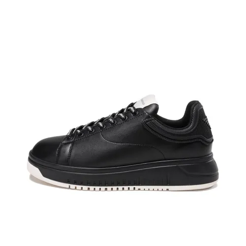 EMPORIO ARMANI Скейтборд Кроссовки Низкие Черные Мужские