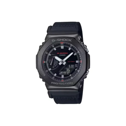 CASIO Кварцевый механизм холст ремешок мужские часы черный циферблат