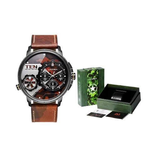 Linmira Наручные часы Кварцевый механизм Кожаный ремешок Матиальная раковина Циферблат часов Мужские часы LM682L0A1