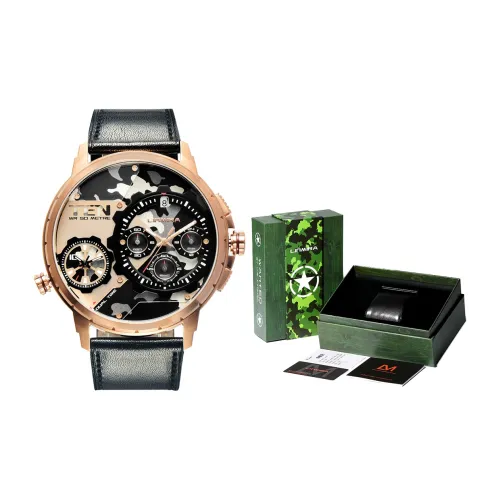 Linmira Мужские часы Кварцевый механизм Естественная кожа Ремешок Многоцветный циферблат Часы LM682L9A1