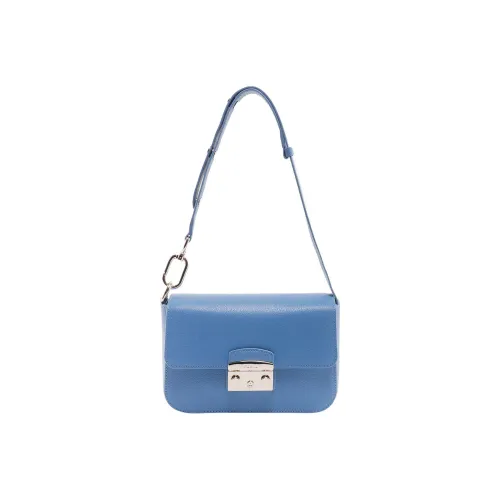 Furla Metropolis Collection Сумка через плечо из коровьей кожи женская синяя