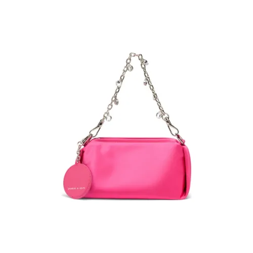 CHARLES KEITH Сумка из ткани сумка через плечо женская черная фуксия