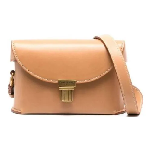 SAINT LAURENT Сумка из гладкой коровьей кожи Box Сумка через плечо Женская Коричневая