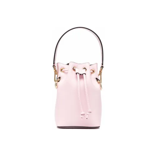 FENDI Кожа Ведрообразная Сумка Через плечо Одно плечо Сумка Маленькая Женская Розовая