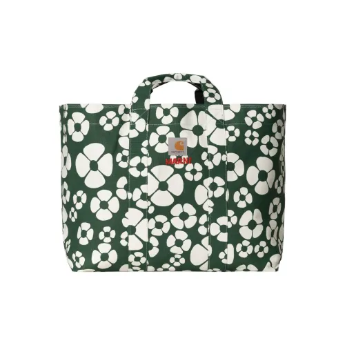 Carhartt WIP MARNI Коллаборация Хлопок Холст Тоут Сумка Сумка для покупок Холст Сумка Сумка через плечо Женская