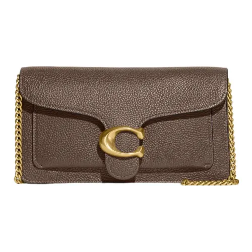 COACH Кожа Сумка через плечо Клатч Маленький Женский Темно-коричневый