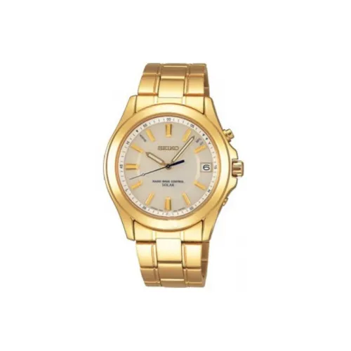SEIKO Автоматический Механический Мужской Часы Solar Series 38 мм Желтые