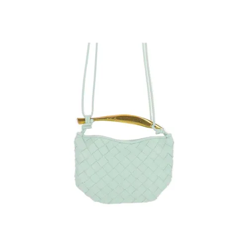 Bottega Veneta Кожа Портативный Crossbody Сумка Сумка через плечо Женская Светло-зеленая