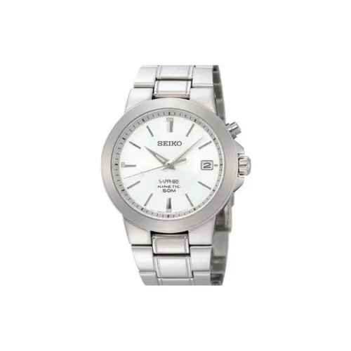 SEIKO Кварцевый механизм Часы Мужские Белый циферблат