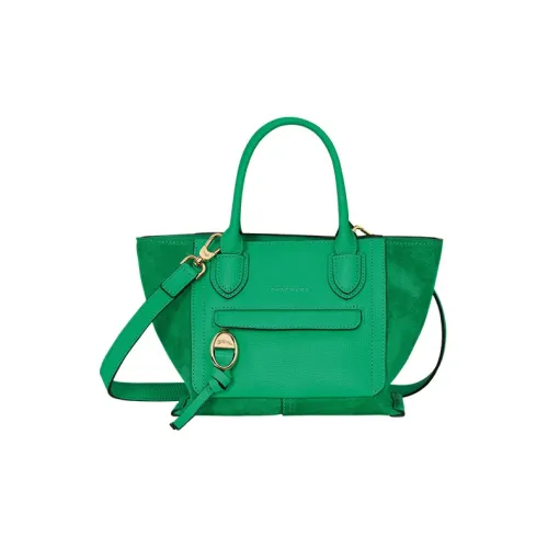 LONGCHAMP Mailbo Вельвет Телячья кожа Сумка через плечо Сумка Маленькая Женская Травяной зеленый