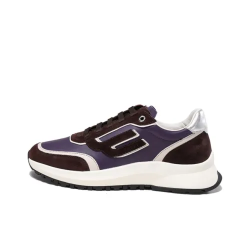 BALLY Повседневный Низкий Топ Фиолетовый Коричневый Мужской