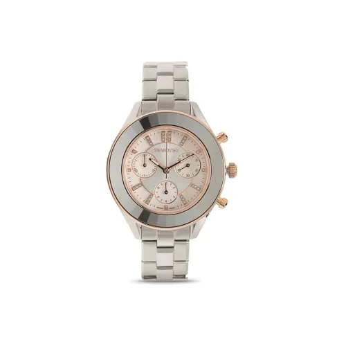 Swarovski Collection Наручные часы Кварцевый механизм Ремешок из нержавеющей стали 40 мм Белый циферблат Женские часы 5610494SILVER