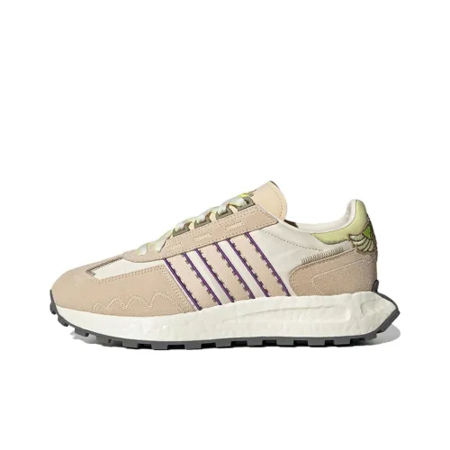 Adidas Originals Shock Absorbers Slip-resistant Abrasion-resistant Low Top Спортивная повседневная обувь Унисекс Экрю