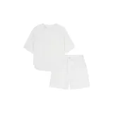 Белый - Короткий рукав, шорты