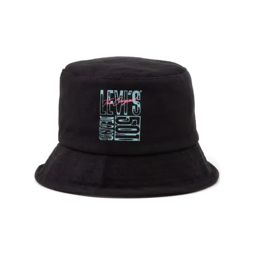 Levis Cotton Bucket Hats Черный Унисекс