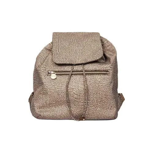 BORBONESE Кожа и Нейлон Рюкзак Средний Женский Коричневый