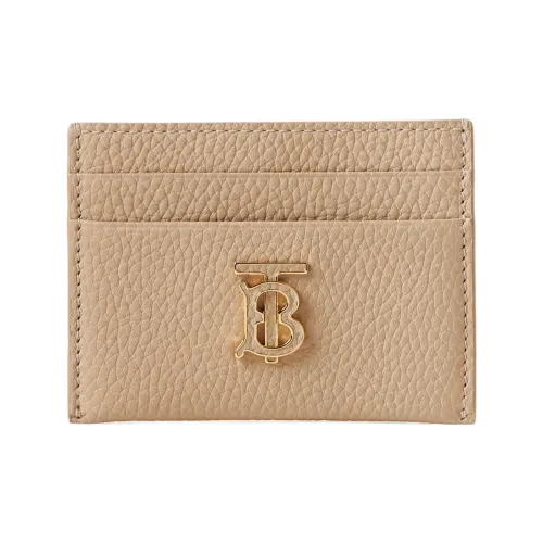 Burberry Личи Телячья кожа Держатель для карт Держатель для карт Женский Бежевый