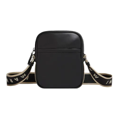 MARNI Сумка через плечо из коровьей кожи маленькая мужская черная