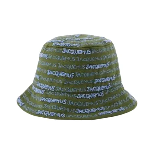 Jacquemus Cotton Bucket Hats Зеленый Унисекс