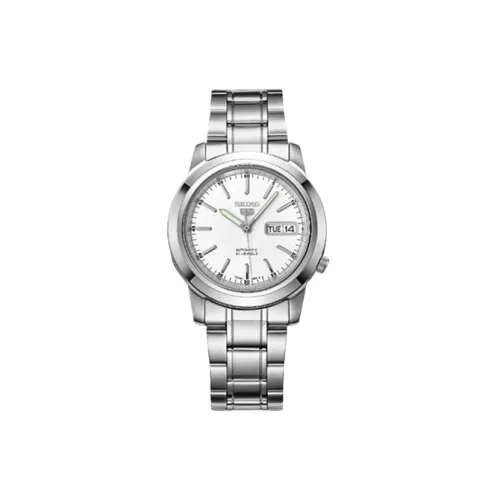 SEIKO Автоматический Механический Механизм Часы 38 мм Мужские Часы Серебристый Циферблат