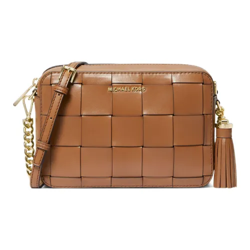 MICHAEL KORS Jet Set Коровья кожа Сумка через плечо Средняя Женская Коричневая