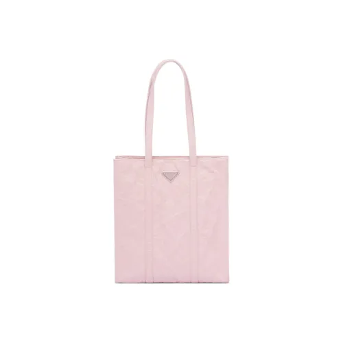 PRADA Мягкий Овца Кожа Тоут Сумка Сумка для покупок Сумка Маленькая Женская Розовая