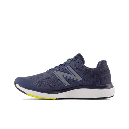 New Balance Fresh Foam 680v7 Low Топ Беговые кроссовки Мужской Синий Желтый
