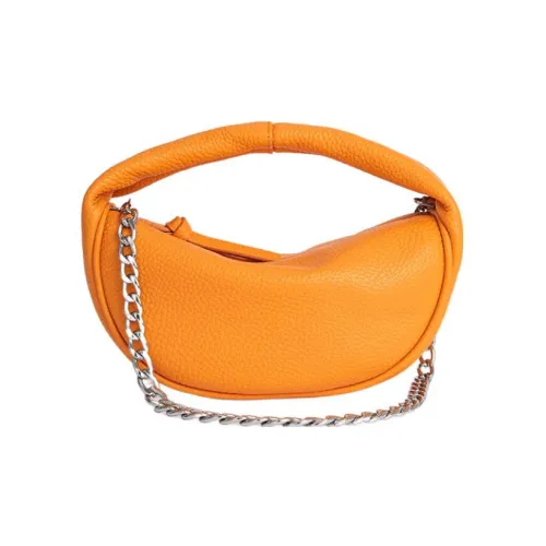 By Far Baby Cush Сумка через плечо из коровьей кожи женская апельсинового цвета