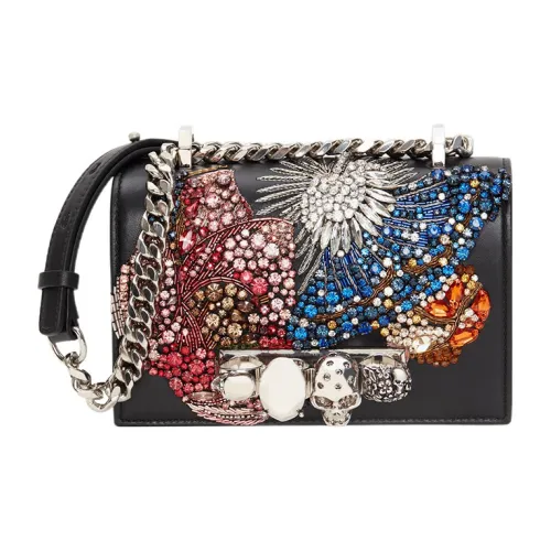 Alexander McQueen Lambskin Сумка через плечо Мини Женская Многоцветная