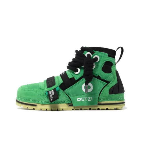 OETZI Скейтборд Кроссовки Высокие Зеленые Унисекс