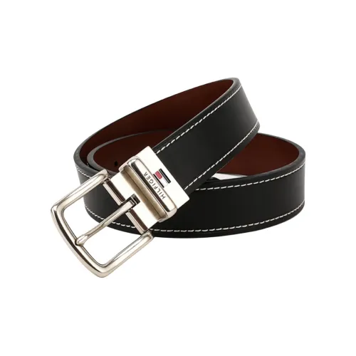 Ремни из коровьей кожи Tommy Hilfiger, черные, мужские