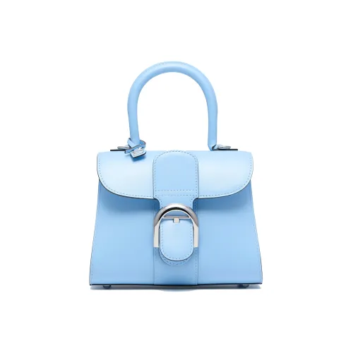 Delvau Brillant Телячья кожа Сумка через плечо Сумка Мини Женская Синяя