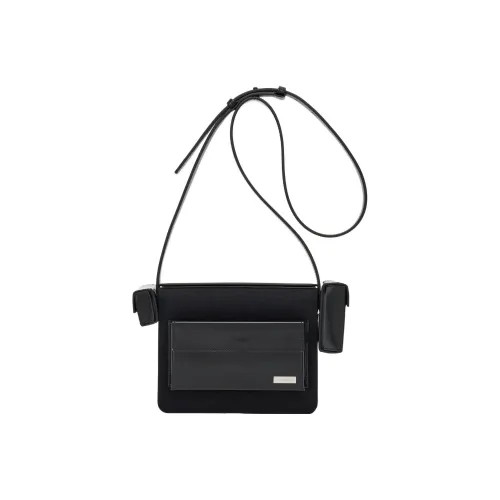 Ferragamo Сумка через плечо из коровьей кожи мужская черная