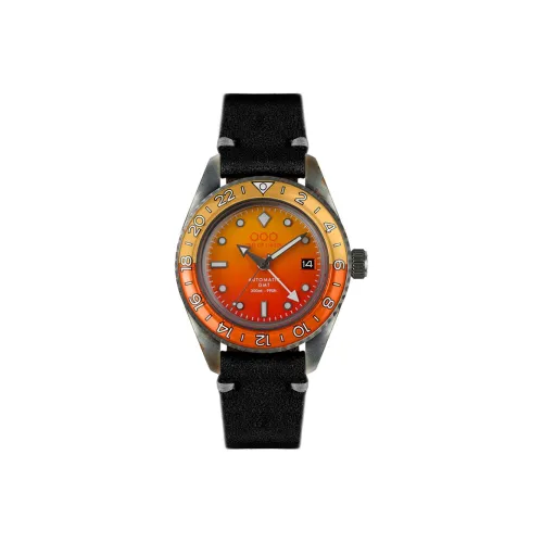 OUT OF ORDER Наручные часы Автоматический механический механизм Кожаный ремешок Апельсин Циферблат часов Унисекс OOO.001 25.SOTB