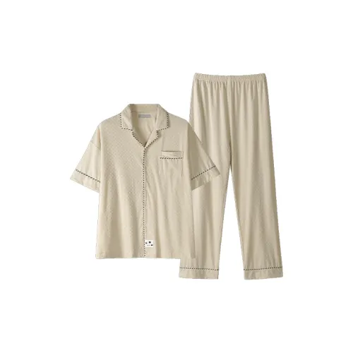 Same Language Светлый Абрикос Мужской Пижамный Комплект