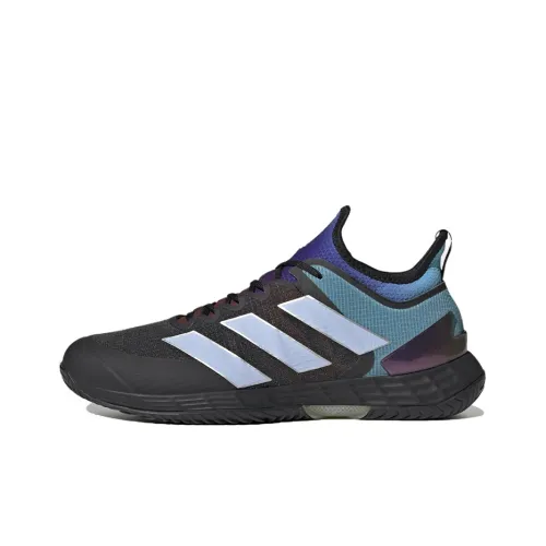 Adidas Adizero Ubersonic 4 противоскользящие устойчивые к истиранию легкие низкий топ теннисные кроссовки черный синий