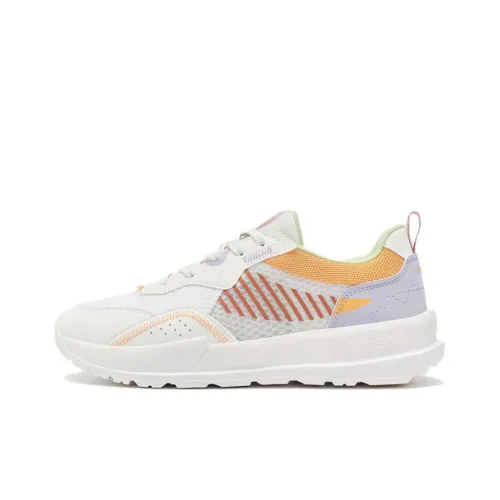 XTEP Shuoying Противоскользящий Устойчивый к истиранию Низкий Топ Спортивная Повседневная Обувь Женская Белый Пурпурный Оранжевый