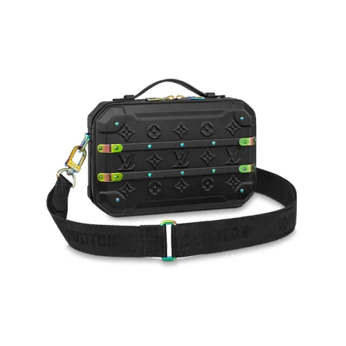 LOUIS VUITTON Сумка из мягкой коровьей кожи сумка через плечо сумка на плечо обычная мужская черная