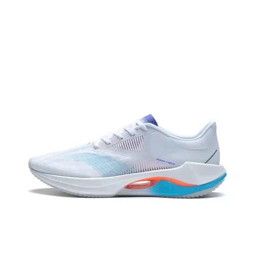 Подкладка Super Light 20 Амортизаторы Slip-resistant и устойчивые к истиранию Низкий топ Повседневные Беговые кроссовки Мужские Белый Синий