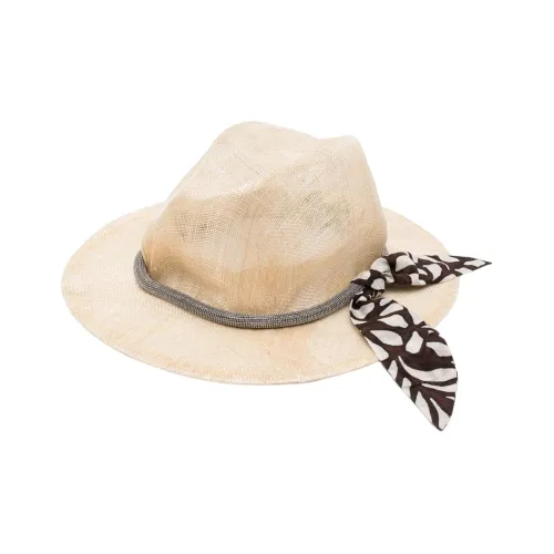 BRUNELLO CUCINELLI Abaca Цилиндры Женские Светлый Умбра