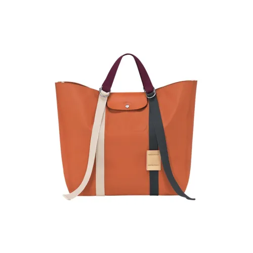 LONGCHAMP Нейлоновая сумка-тоут сумка для покупок сумка размер большой женская оранжевая