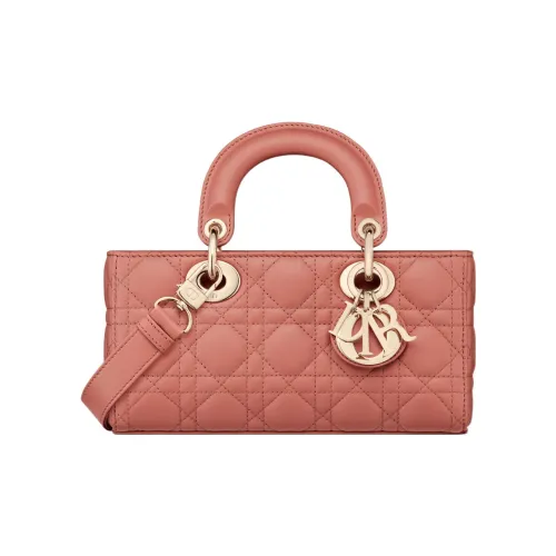 DIOR LADY D JOY Sheepskin Сумка Lady Dior Сумка через плечо Сумка Маленькая Женская Нежно-розовая
